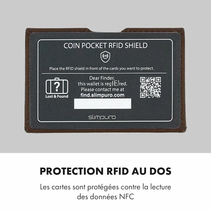 Tout neuf ✨ Slimpuro Camping & Randonnée Pochette Pour Pièces De Monnaie Avec Protection RFID Pour Les Portefeuilles ZNAP Slim Wall 🌟 5 Tout neuf ✨ Slimpuro Camping & Randonnée Pochette Pour Pièces De Monnaie Avec Protection RFID Pour Les Portefeuilles ZNAP Slim Wall 🌟 – Image 5