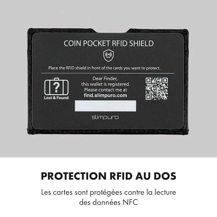 Vente flash 🔥 Slimpuro Camping & Randonnée Pochette Pour Pièces De Monnaie Avec Protection RFID Pour Les Portefeuilles ZNAP Slim Wall 🎉 5 Vente flash 🔥 Slimpuro Camping & Randonnée Pochette Pour Pièces De Monnaie Avec Protection RFID Pour Les Portefeuilles ZNAP Slim Wall 🎉 – Image 5