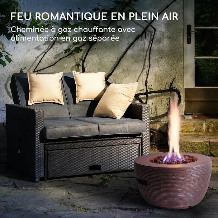 Budget ✔️ Blumfeldt Chauffages Radiants Et Poêles De Jardin Vitina Foyer à Gaz 🛒 2 Budget ✔️ Blumfeldt Chauffages Radiants Et Poêles De Jardin Vitina Foyer à Gaz 🛒 – Image 2