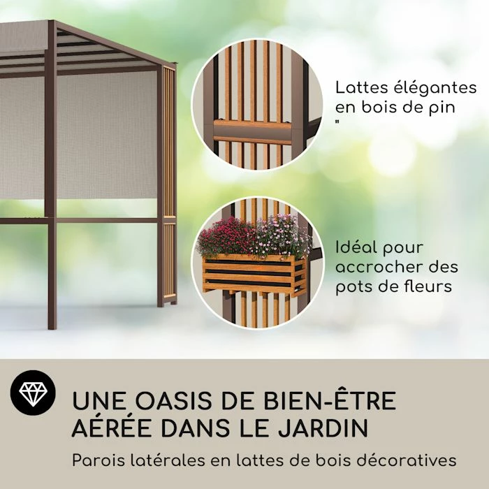 Nouveau ⌛ Blumfeldt Pavillons Pour Réceptions Valence Gazébo 3x3 M 🥰 3 Nouveau ⌛ Blumfeldt Pavillons Pour Réceptions Valence Gazébo 3x3 M 🥰 – Image 3