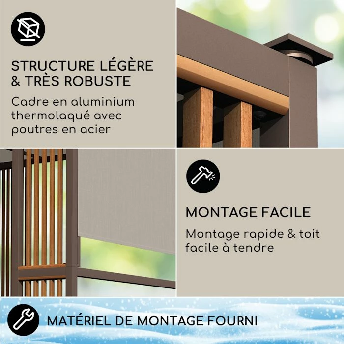 Nouveau ⌛ Blumfeldt Pavillons Pour Réceptions Valence Gazébo 3x3 M 🥰 5 Nouveau ⌛ Blumfeldt Pavillons Pour Réceptions Valence Gazébo 3x3 M 🥰 – Image 5