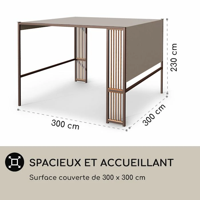 Nouveau ⌛ Blumfeldt Pavillons Pour Réceptions Valence Gazébo 3x3 M 🥰 6 Nouveau ⌛ Blumfeldt Pavillons Pour Réceptions Valence Gazébo 3x3 M 🥰 – Image 6