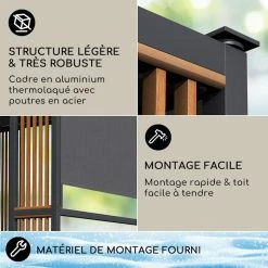 Le moins cher 🧨 Blumfeldt Pavillons Pour Réceptions Valence Gazébo 3x3 M 🔥 -Jardin-et-Bricolage Soldes 10040110 fr 0005 logo