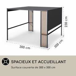 Le moins cher 🧨 Blumfeldt Pavillons Pour Réceptions Valence Gazébo 3x3 M 🔥 -Jardin-et-Bricolage Soldes 10040110 fr 0006 logo