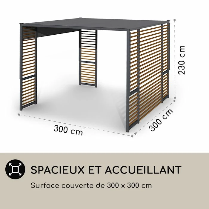 Top 10 😀 Blumfeldt Pavillons Pour Réceptions Valence Gazébo 3x3 M 🛒 6 Top 10 😀 Blumfeldt Pavillons Pour Réceptions Valence Gazébo 3x3 M 🛒 – Image 6