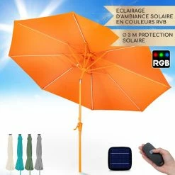 Sortie 🛒 Marquises Parasol Blumfeldt Calais LED 🛒