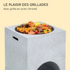 Tout neuf 🔥 Chauffages Radiants Et Poêles De Jardin Blumfeldt Monolith Braséro Avec Grill ⭐ -Jardin-et-Bricolage Soldes 10040238 fr 0003 logo