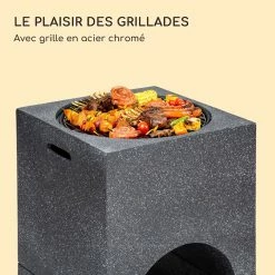 Tout neuf 😀 Chauffages Radiants Et Poêles De Jardin Blumfeldt Monolith Braséro Avec Grill 💯 -Jardin-et-Bricolage Soldes 10040240 fr 0003 logo