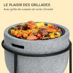 Promo ✔️ Chauffages Radiants Et Poêles De Jardin Blumfeldt Grail Braséro Avec Grill 🎉 -Jardin-et-Bricolage Soldes 10040244 fr 0003 logo