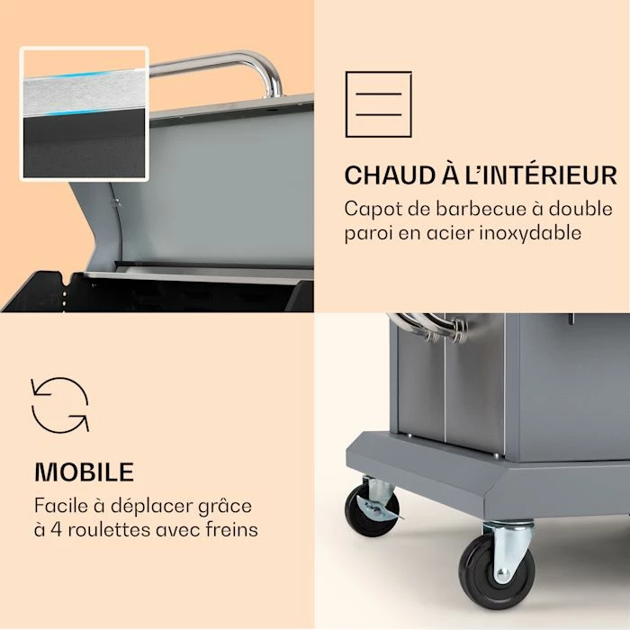 De gros 🎉 Klarstein Grills Et Barbecues Barbecue à Gaz Lucifer 3 🤩 6 De gros 🎉 Klarstein Grills Et Barbecues Barbecue à Gaz Lucifer 3 🤩 – Image 6