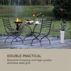 Nouveau 🛒 Blumfeldt Chauffages Radiants Et Poêles De Jardin Caruso Braséro 🥰 -Jardin-et-Bricolage Soldes 60002525 yy 0003 logo Blumfeldt Caruso 2in1 Feuerschale schwarz