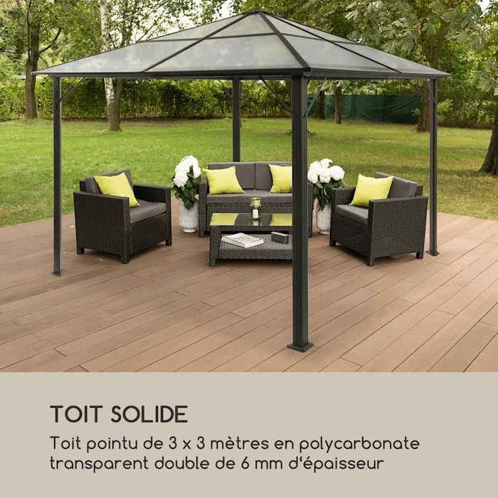 Meilleure vente 😍 Blumfeldt Pavillons Pour Réceptions Blum Pantheon Solid Sky Pavillon Avec 4 Parois Latérales 💯 5 Meilleure vente 😍 Blumfeldt Pavillons Pour Réceptions Blum Pantheon Solid Sky Pavillon Avec 4 Parois Latérales 💯 – Image 5