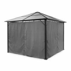 Meilleure vente 😍 Blumfeldt Pavillons Pour Réceptions Blum Pantheon Solid Sky Pavillon Avec 4 Parois Latérales 💯