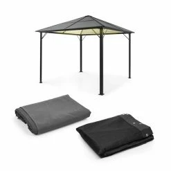 Meilleure vente ❤️ Blumfeldt Pavillons Pour Réceptions Panthéon Solid Sky Ambient Solar Pergola ✔️