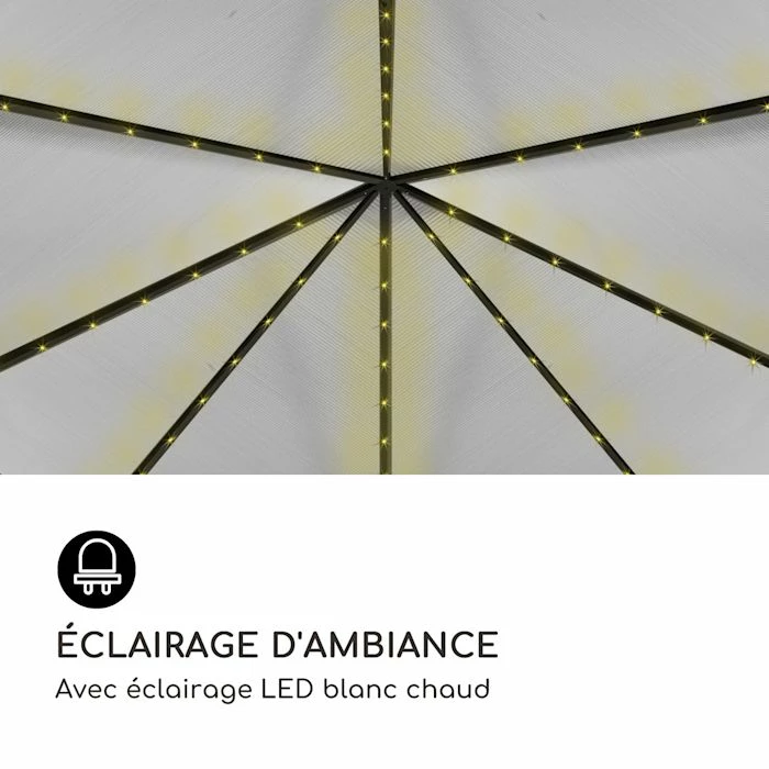 Meilleur prix 💯 Blumfeldt Pavillons Pour Réceptions Panthéon Solid Sky Ambient Solar Pergola ⭐ 3 Meilleur prix 💯 Blumfeldt Pavillons Pour Réceptions Panthéon Solid Sky Ambient Solar Pergola ⭐ – Image 3