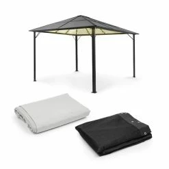 Acheter 🎁 Blumfeldt Pavillons Pour Réceptions Panthéon Solid Sky Ambient Solar Pergola 🌟