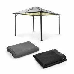 Budget ✨ Blumfeldt Pavillons Pour Réceptions Panthéon Solid Sky Ambient Solar Pergola 👍