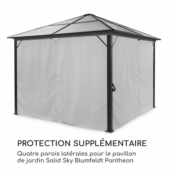 Remise đ Blumfeldt Pavillons Pour RĂ©ceptions PanthĂ©on Solid Sky Ambient Solar Pergola â 4 Remise đ Blumfeldt Pavillons Pour RĂ©ceptions PanthĂ©on Solid Sky Ambient Solar Pergola â â Image 4