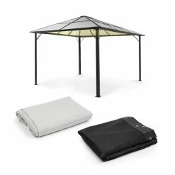 Remise 😉 Blumfeldt Pavillons Pour Réceptions Panthéon Solid Sky Ambient Solar Pergola ⭐